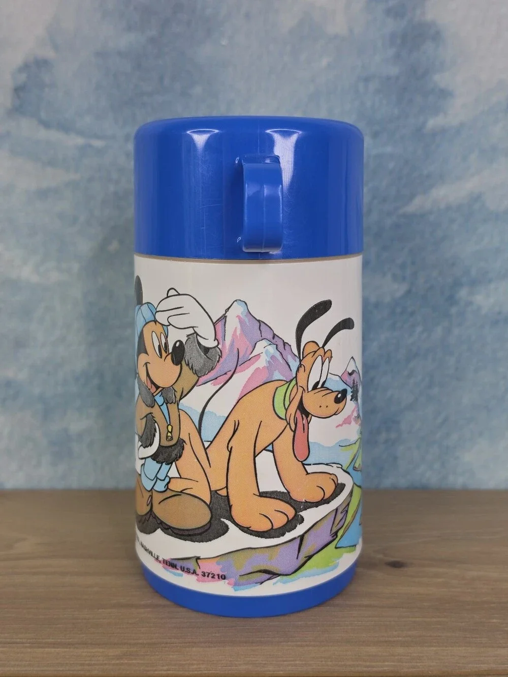 Vintage Disney Mickey Mouse Lookout Peak Aladdin Thermos 80s
